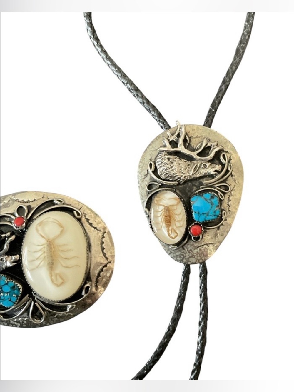 Vintage Southwestern Bolo Tie & Belt Buckle Set - Picture 7 of 8